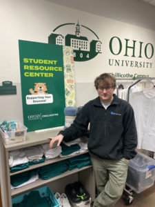 Johnathan Roberts, AmeriCorps member at Ohio University Chillicothe at the Student Resource Center.